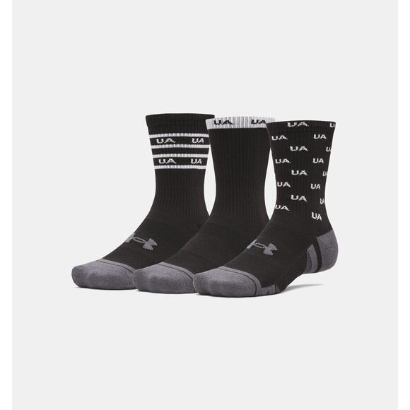 Under Armour Other - NWT Under Armour UA Performance Tech Unisex 3-Pack Crew Socks in Black sz 8.5-13